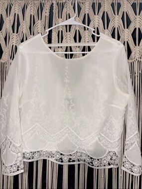 White Lacey Blouse